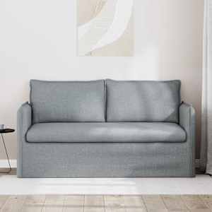 Pohovka Světle šedá 156 x 82 x 85 cm textil - obrázek 3