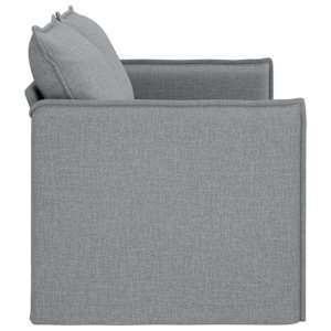 Pohovka Světle šedá 156 x 82 x 85 cm textil - obrázek 5