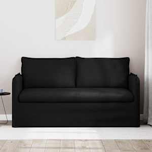 Pohovka Černá 156 x 82 x 85 cm textil - obrázek 3