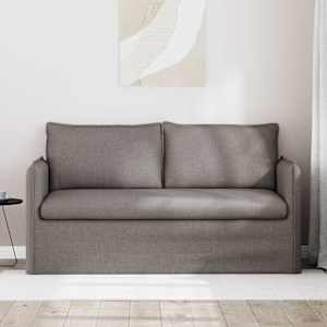 Pohovka Taupe 156 x 82 x 85 cm textil - obrázek 3