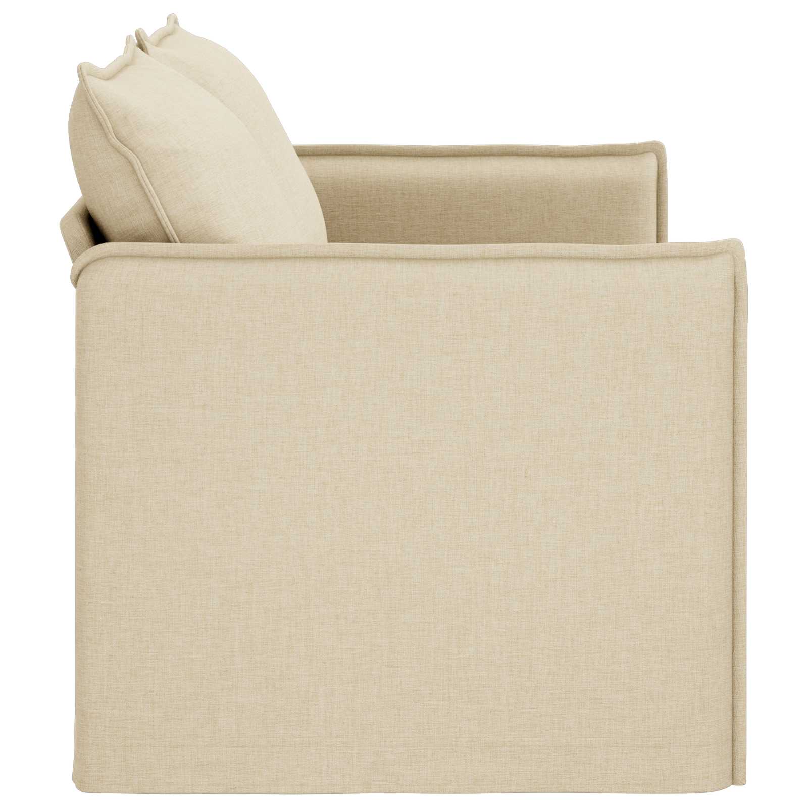 Dīvāns 140cm Krēmkrāsa Metāls