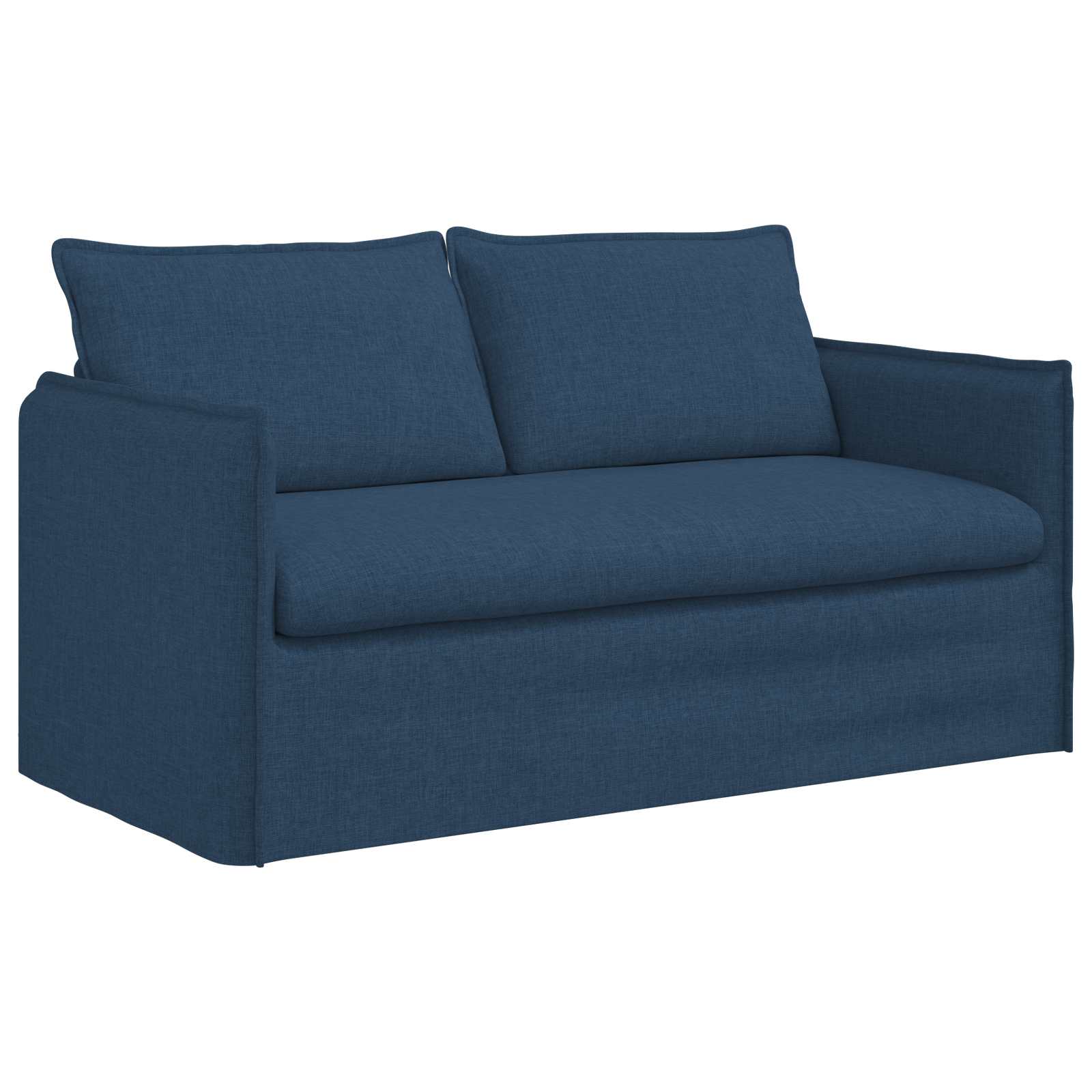 Thumbnail - vidaXL Sofa 140cm Blau Metall