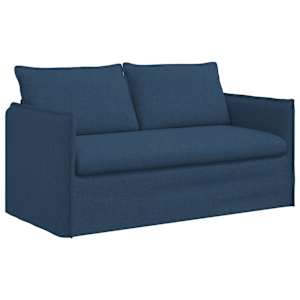 Pohovka Modrá 156 x 82 x 85 cm textil - obrázek 2