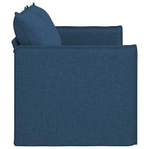 Pohovka Modrá 156 x 82 x 85 cm textil - obrázek 5
