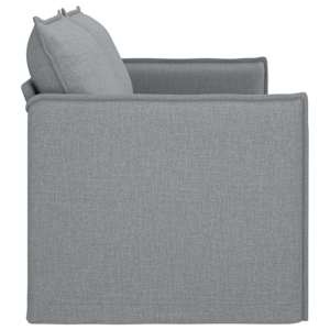 Pohovka Světle šedá 196 x 82 x 85 cm textil - obrázek 5
