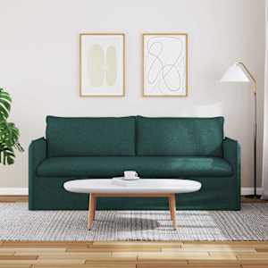 Pohovka Tmavě zelená 196 x 82 x 85 cm textil - obrázek 3