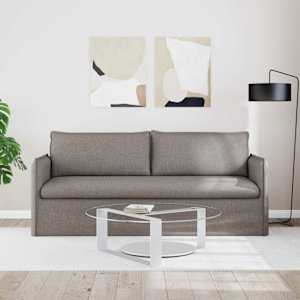 Pohovka Taupe 196 x 82 x 85 cm textil - obrázek 3
