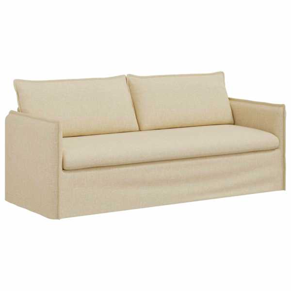 vidaXL Diivan cream 196 x 82 x 85 cm kangas