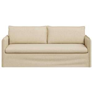 Pohovka Krémová 196 x 82 x 85 cm textil - obrázek 4