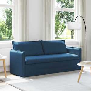Pohovka Modrá 196 x 82 x 85 cm textil - obrázek 1