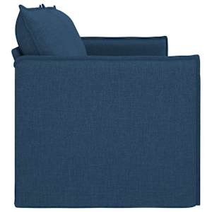 Pohovka Modrá 196 x 82 x 85 cm textil - obrázek 5