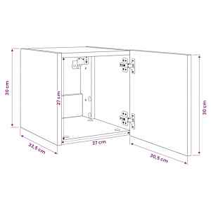 TV wall cabinet Umělecký dub 30,5 x 35 x 30 cm kompozitní dřevo - obrázek 17