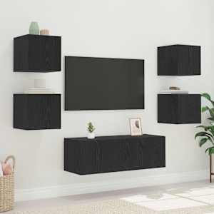 TV wall cabinet Černý dub 30,5 x 35 x 30 cm kompozitní dřevo - obrázek 5