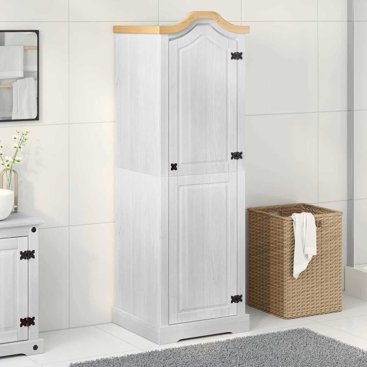 Garderober 55 x 52 x 170 cm Massiv fyrretræ