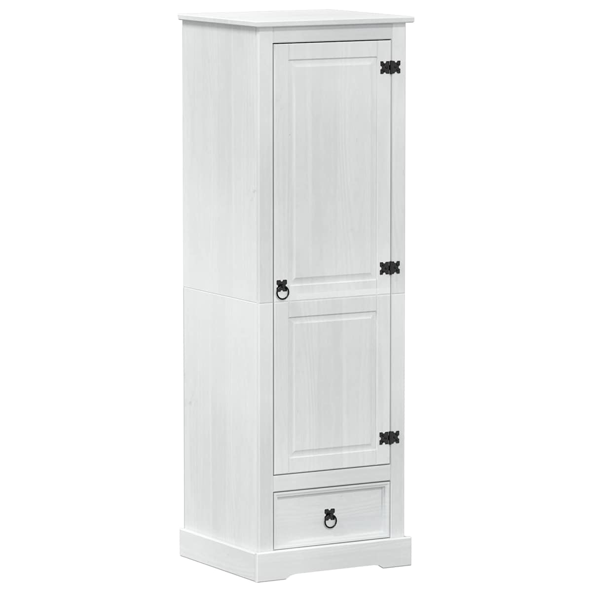 Garderober Hvid 55 x 50 x 170 cm Massiv fyrretræ - Billede 2