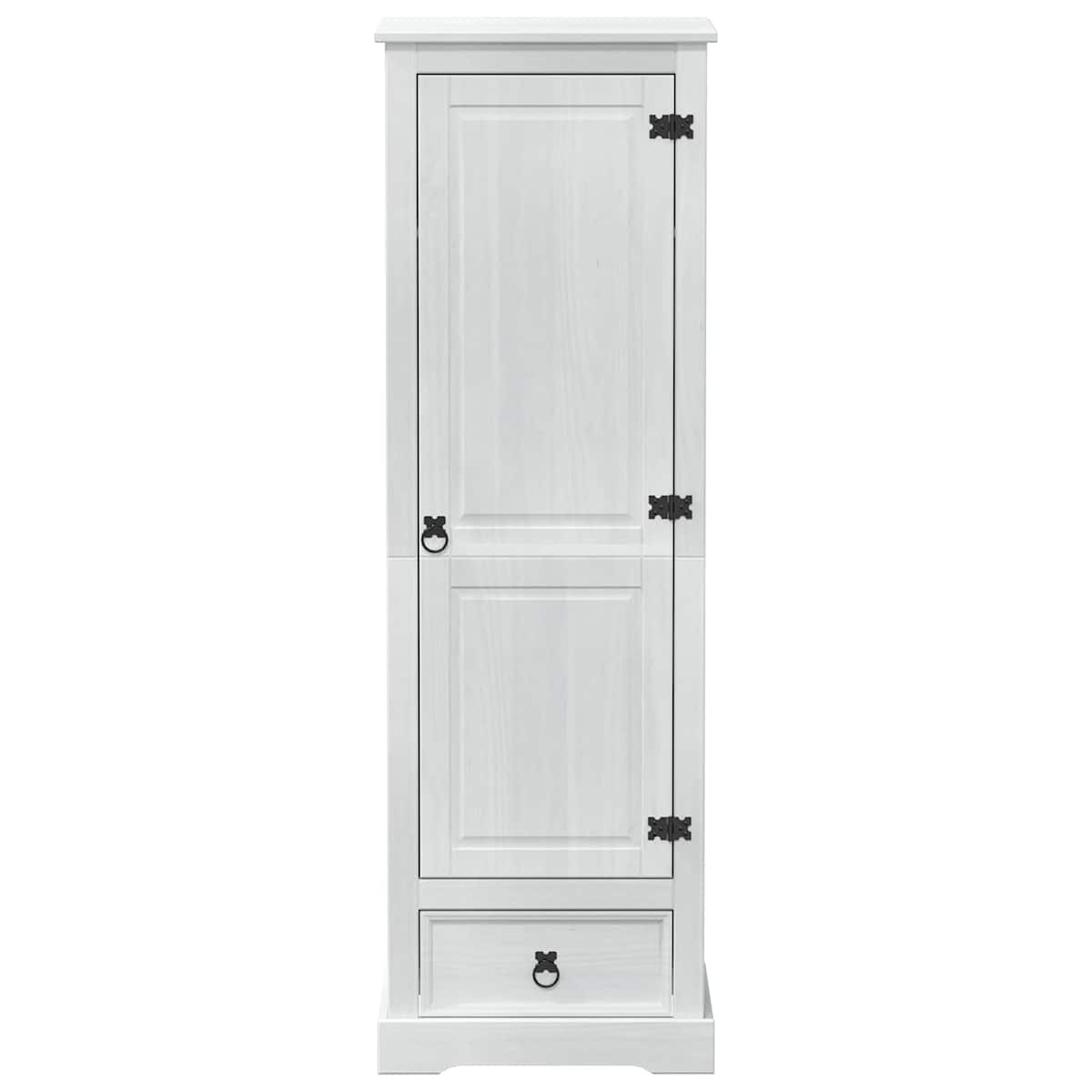 Garderober Hvid 55 x 50 x 170 cm Massiv fyrretræ - Billede 4