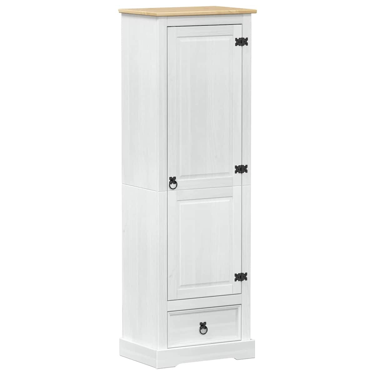 Garderober 55 x 38 x 170 cm Massiv fyrretræ - Billede 2