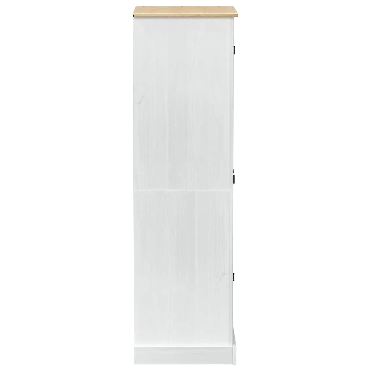 Garderober med skuffe 76 x 50 x 170 cm Massiv fyrretræ - Billede 5
