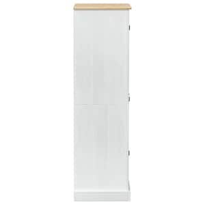 Skříně se zásuvkou Bílá 76 x 50 x 170 cm Masivní borové dřevo - obrázek 5
