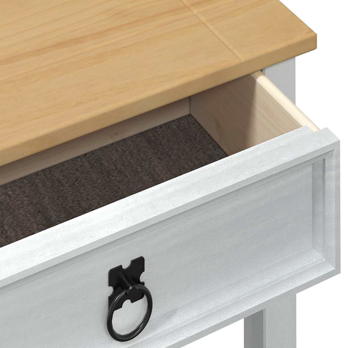 Konsolbord 55 x 35 x 73 cm Massiv fyrretræ - Billede 7