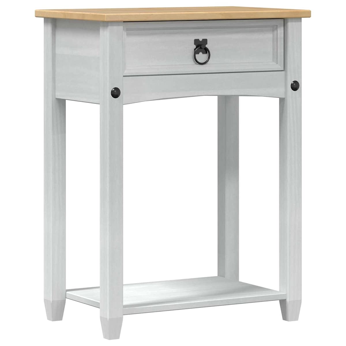 Konsolbord 55 x 35 x 73 cm Massiv fyrretræ - Billede 2