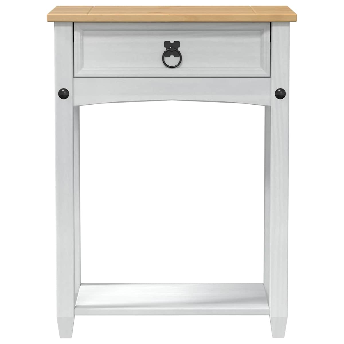 Konsolbord 55 x 35 x 73 cm Massiv fyrretræ - Billede 4