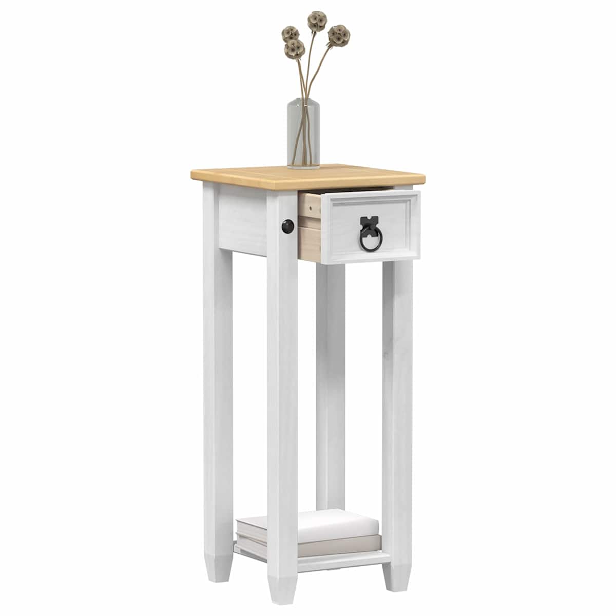 Planteholder 30 x 30 x 73 cm Massivt fyrretræ - Billede 3