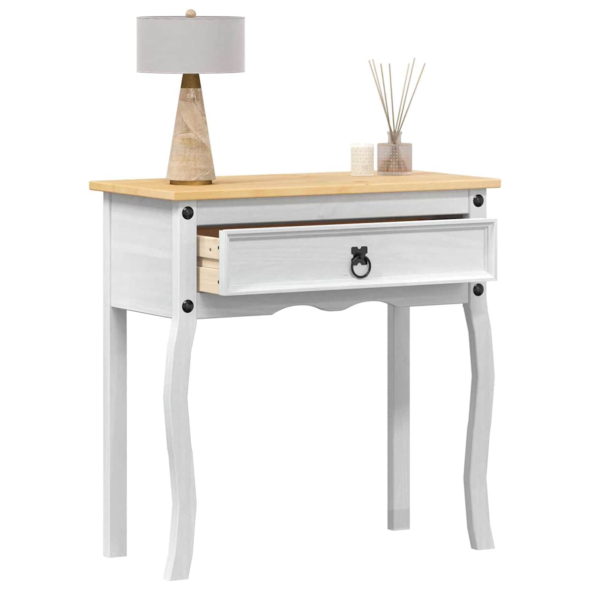 Konsolbord 73 x 35 x 73 cm Massiv fyrretræ - Billede 3