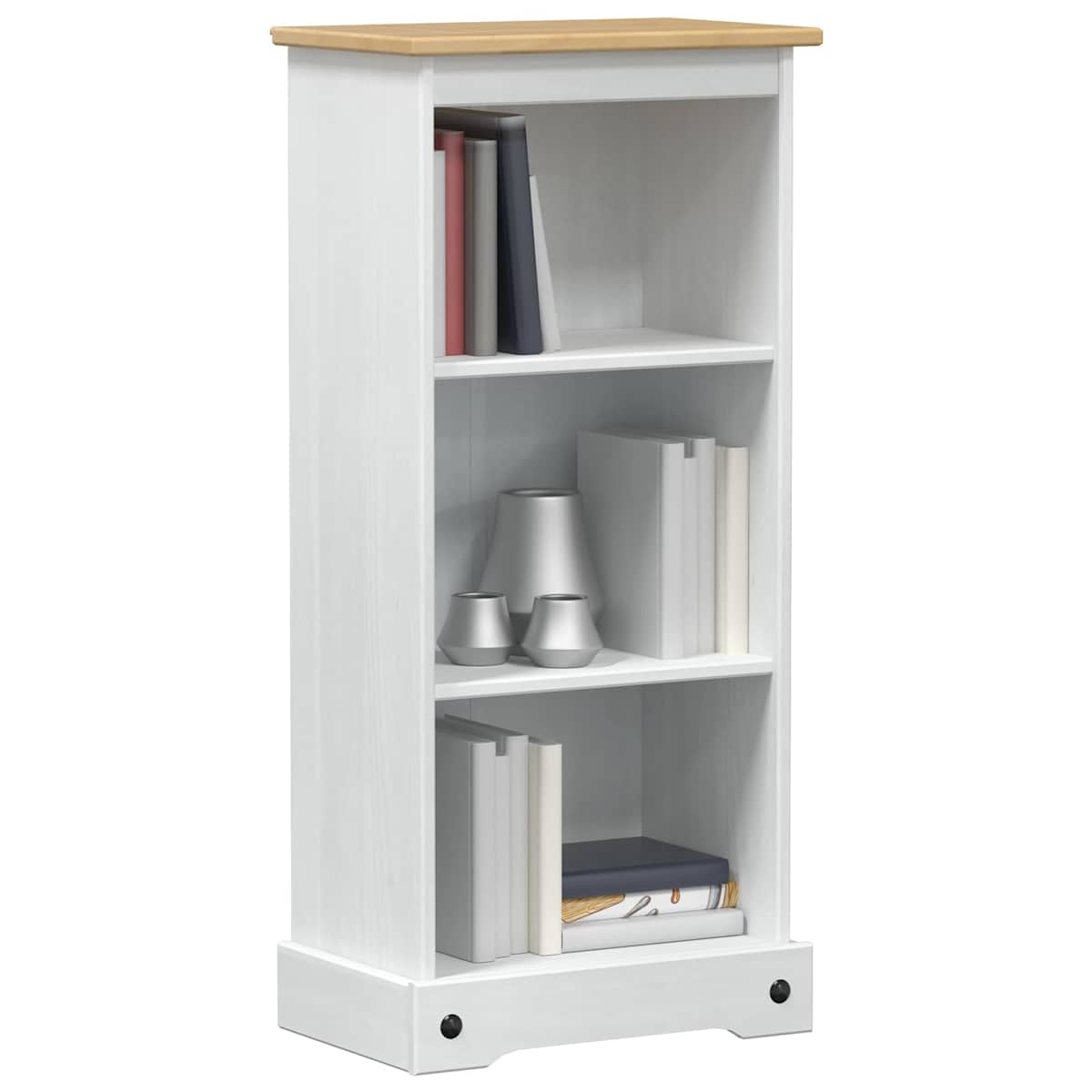 Bogreol 46 x 29 x 100 cm Massiv fyrretræ - Billede 3