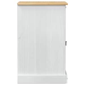 HiFi skříň Bílá 60 x 50 x 82 cm Masivní borové dřevo - obrázek 5