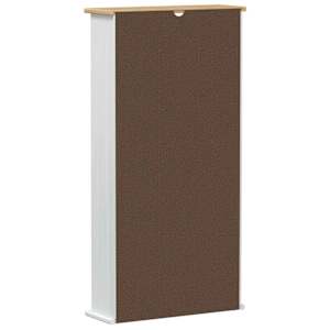 CD kabinet Bílá 52 x 17.5 x 103 cm Masivní borové dřevo - obrázek 6