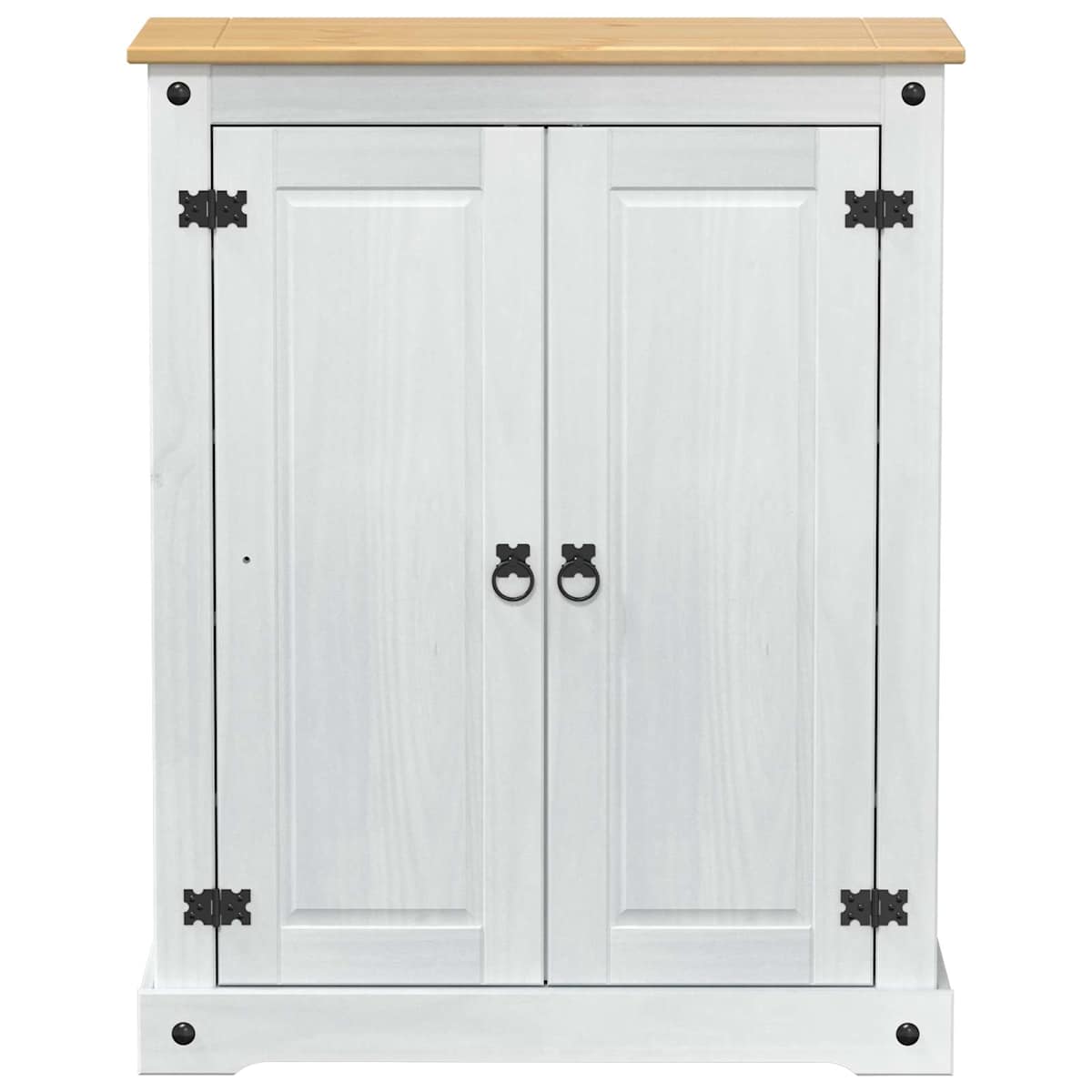 Sko skab med hylde 86 x 38,5 x 108 cm Massiv fyrretræ - Billede 4