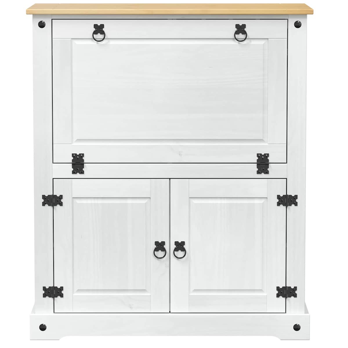 Vinskab 97 x 45 x 114 cm Massiv fyrretræ - Billede 4