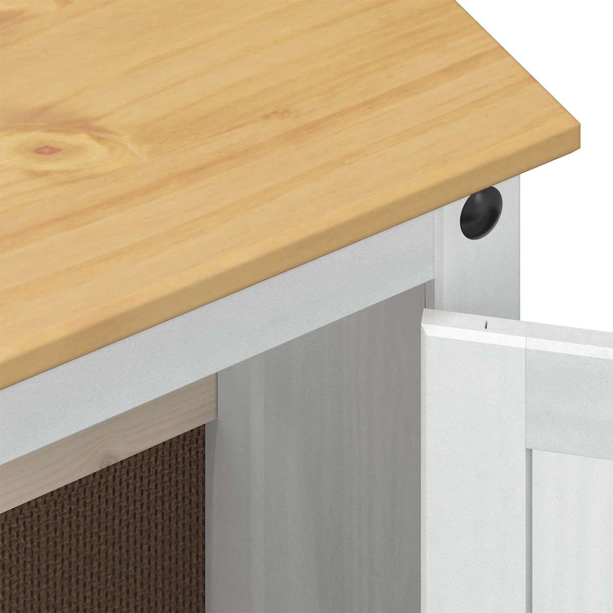 Vaskeskab 73 x 33 x 60 cm Massiv fyrretræ - Billede 7