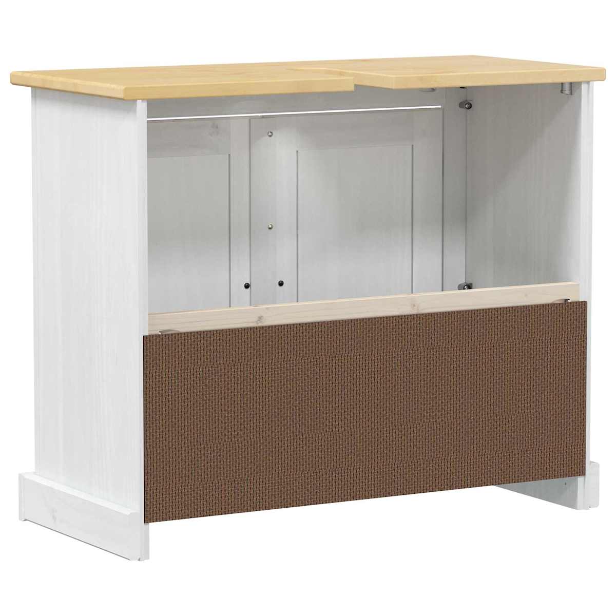 Vaskeskab 73 x 33 x 60 cm Massiv fyrretræ - Billede 6