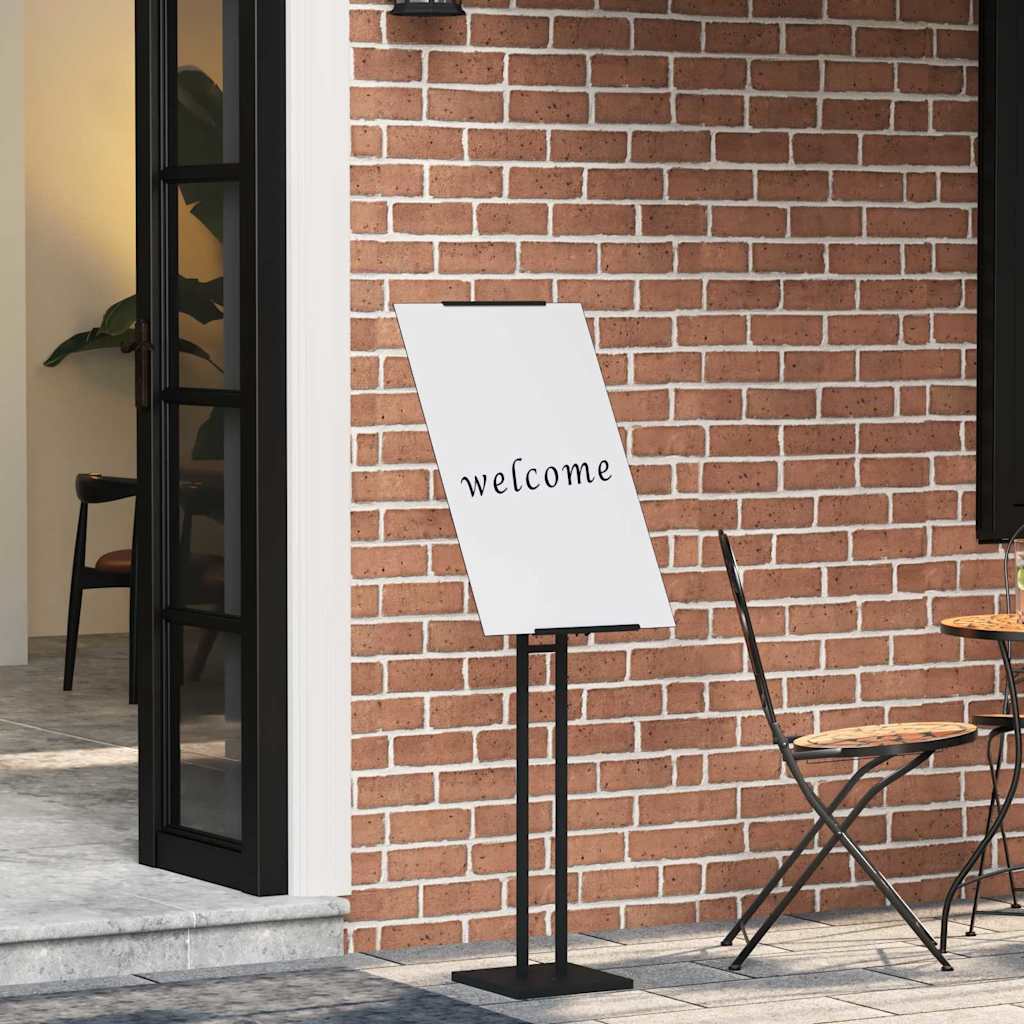 vidaXL Messestände Schwarz 26,5 x 26,5 x 127 cm Stahl