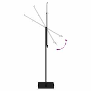 Stánky pro veletrhy Černý 26,5 x 26,5 x 150 cm Ocel - obrázek 11