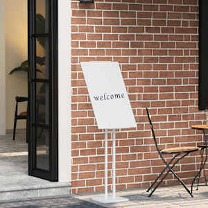 Razstave na sejmih Bela 26,5 x 26,5 x 150 cm Jeklo