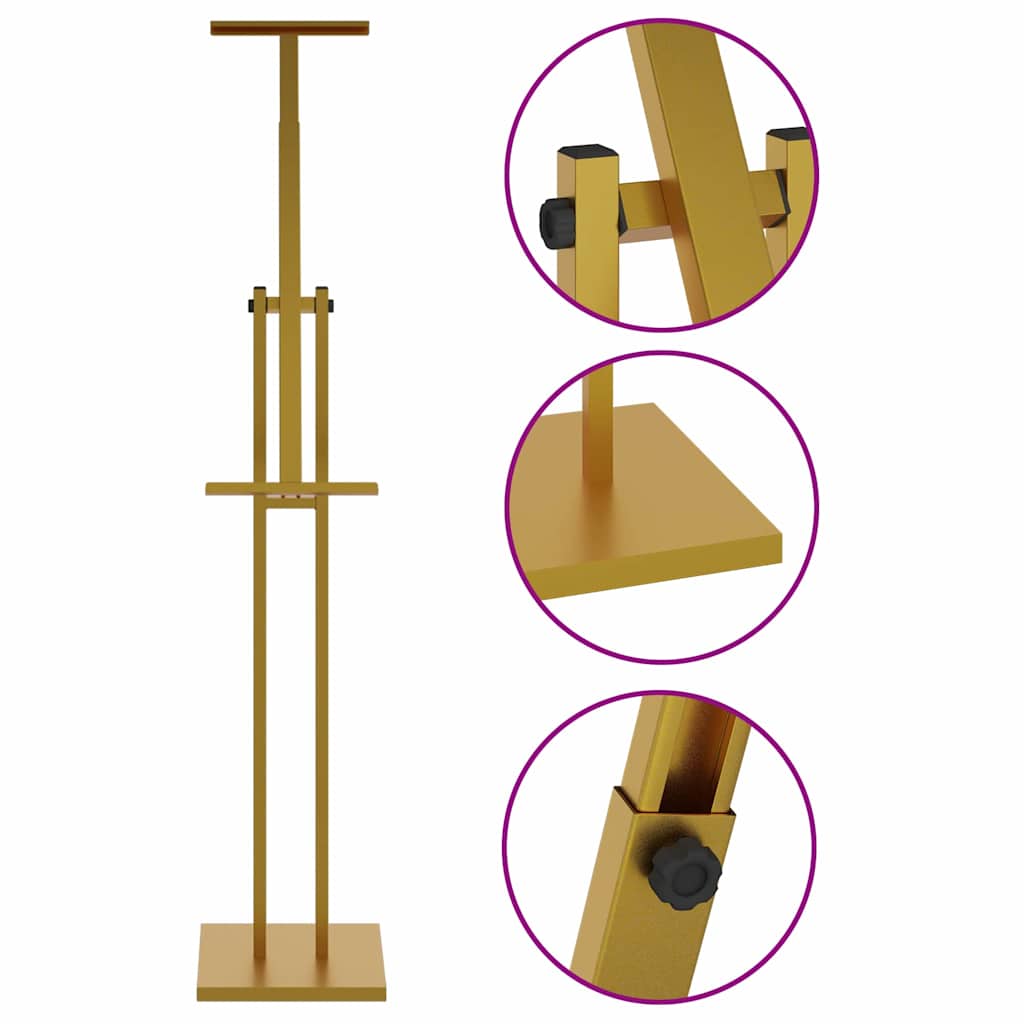 Kiállító Állvány Arany 26,5 x 26,5 x 127 cm Acél
