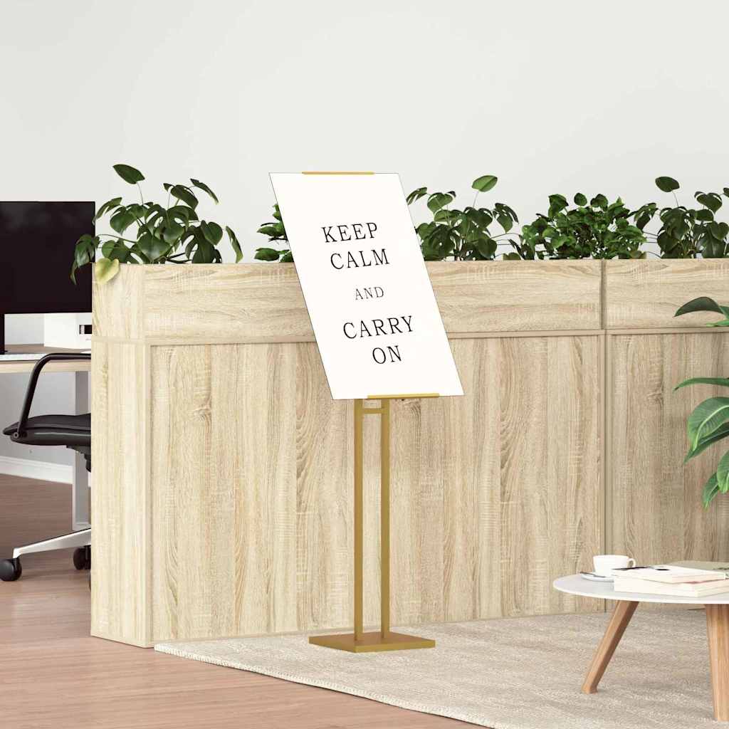 Kiállító Állvány Arany 26,5 x 26,5 x 127 cm Acél