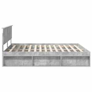 Rám postele s čelo Beton 200 x 200 cm Kompozitní dřevo - obrázek 8