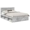 vidaXL Voodi raam peaga Betoon 140 x 190 cm Tehispuit