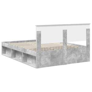 Rám postele s čelo Beton 140 x 200 cm Kompozitní dřevo - obrázek 9