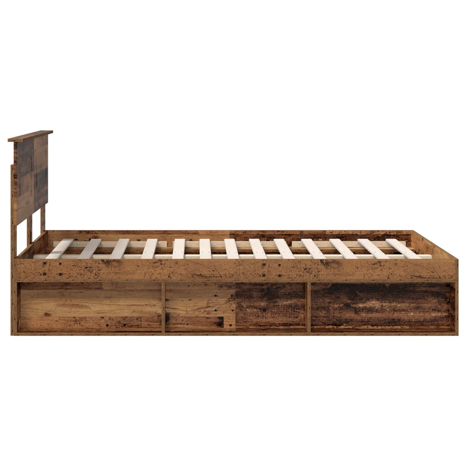 Voodi raam peaga Vana puit 135 x 190 cm Tehispuit 8 Kõik vajalik sinu aeda ja koju! Voodi raam peaga Vana puit 135 x 190 cm Tehispuit - Image 8