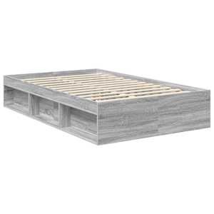 Rám postele s čelo Šedá Sonoma 120 x 190 cm Kompozitní dřevo - obrázek 5