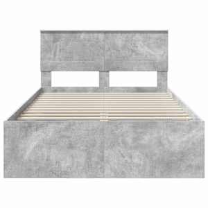 Rám postele s čelo Beton 120 x 200 cm Kompozitní dřevo - obrázek 7
