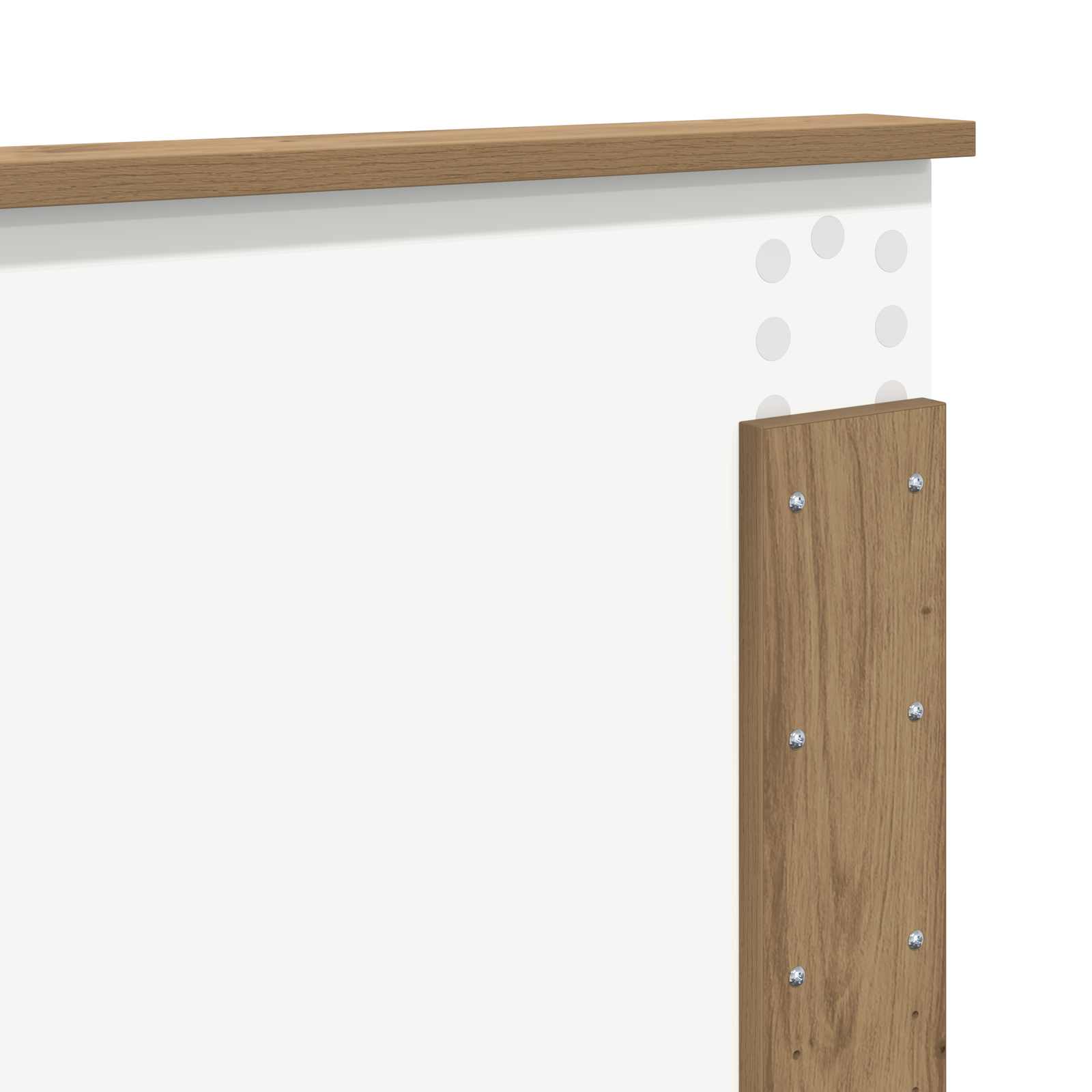 Bedframe Ambachtelijk eiken 120 x 200 cm Bewerkt hout | luizaXL | Dé meubelwinkel voor elk interieur Bedframe Ambachtelijk eiken 120 x 200 cm Bewerkt hout - Afbeelding 11