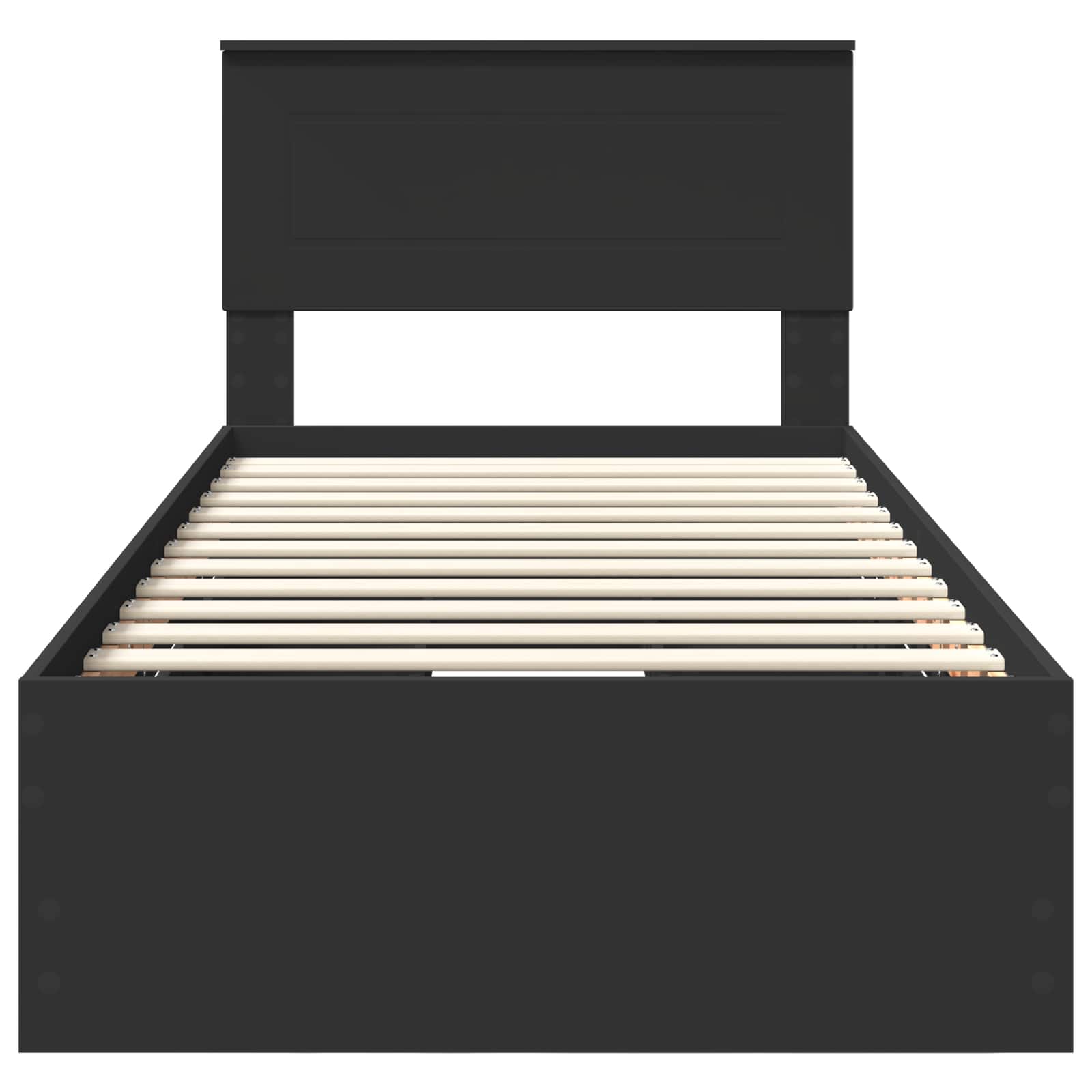 Voodi raam sahtliga peaga Must 90 x 190 cm Inseneripuit 123 Kõik vajalik sinu aeda ja koju! Voodi raam sahtliga peaga Must 90 x 190 cm Inseneripuit - Image 8