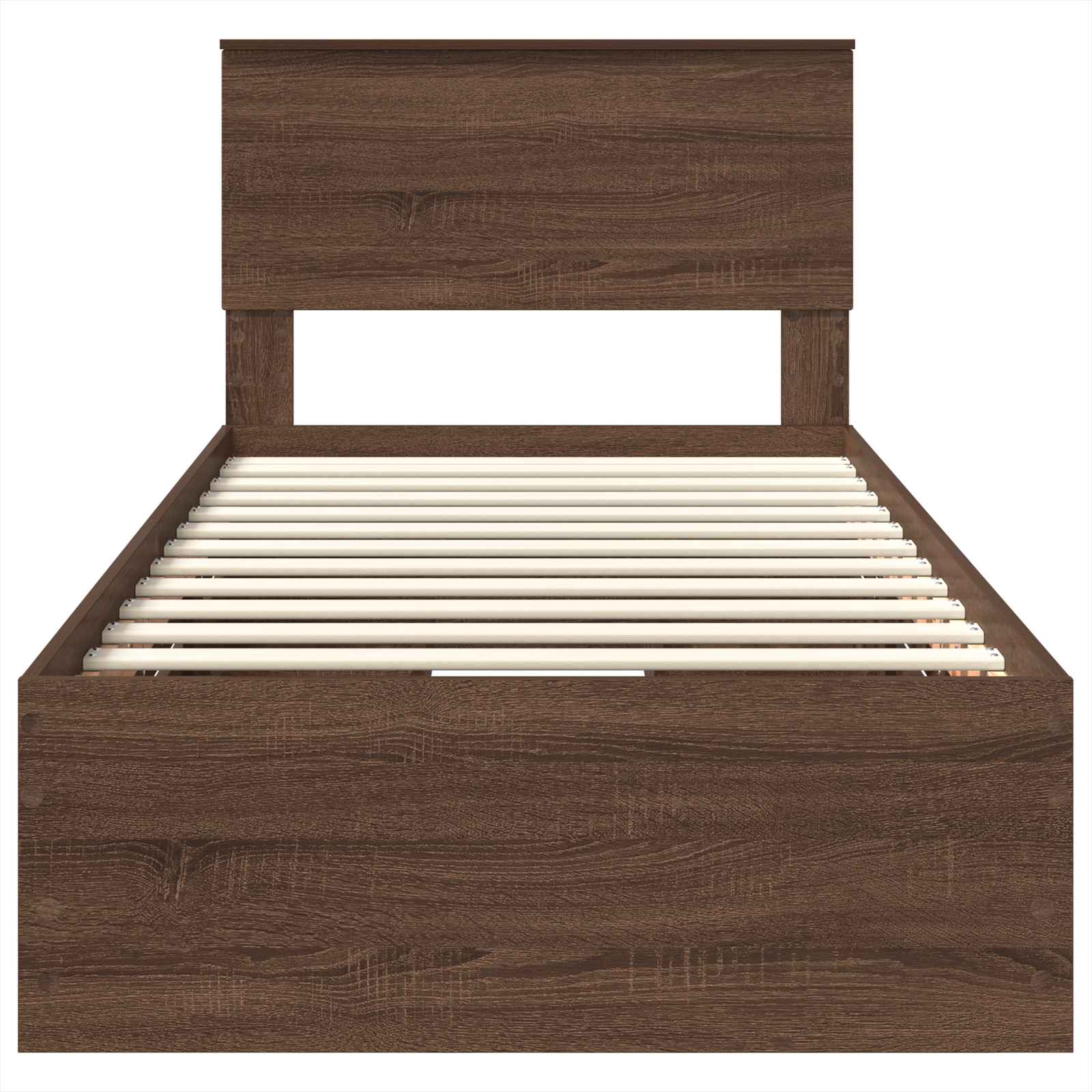 Voodi raam sahtliga peaga Pruun tamme 90 x 190 cm Inseneripuit 100 Kõik vajalik sinu aeda ja koju! Voodi raam sahtliga peaga Pruun tamme 90 x 190 cm Inseneripuit - Image 8