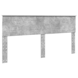 Rám postele s čelo Betonově šedá 200 x 200 cm kompozitní dřevo - obrázek 7